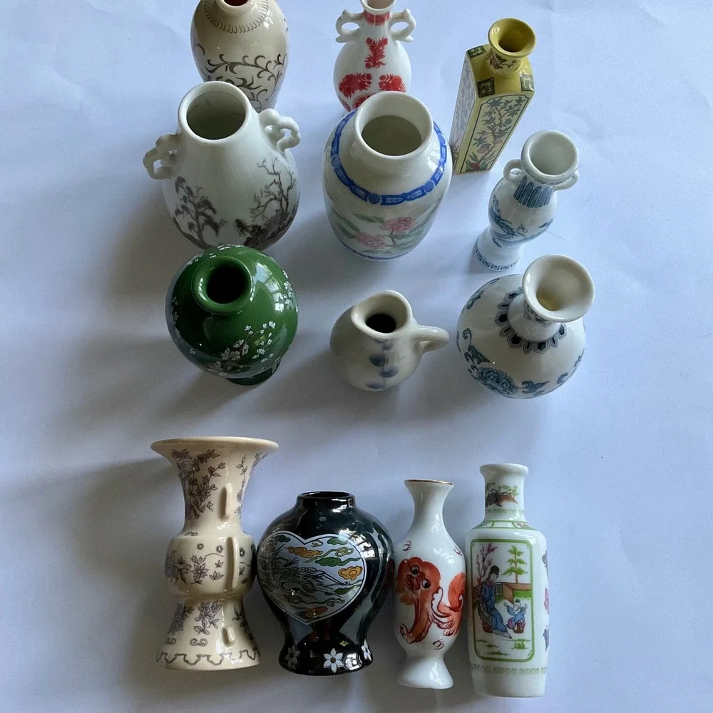 13pc VTG Franklin Mint Treasures of Imperial Dynasties Japan Mini Porcelain Vase